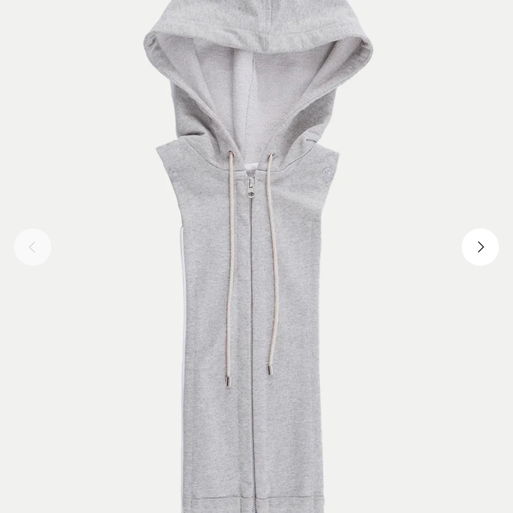 Veronica Beard Gray Sleeveless Hoodie